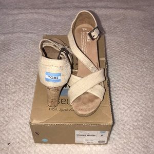 Toms Sierra Strappy Wedge Heel